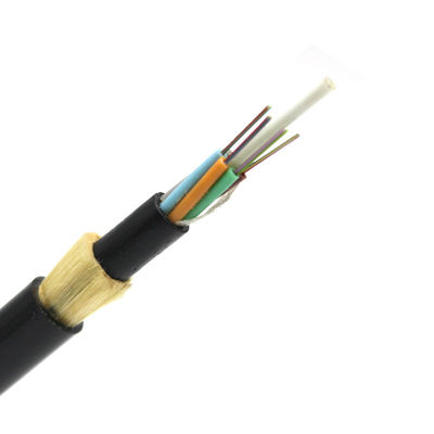 Overhead ADSS Fiber Optic Cable 72 Core Double PE Jacket Outdoor Engineering
