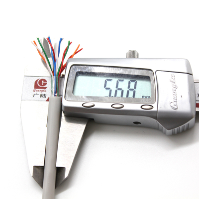 Customized 0.5mm 12 Core Twisted Pair Copper Core Telephone Cable For Indoor Installation
