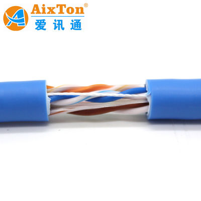 Bare Solid Copper Cca Cu 23awg 0.57mm Cat6 UTP 305m Indoor Outdoor Network Cable Large Stock Ethernet Cable OEM Package