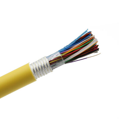 CAT3 25pairs 24/25/26 AWG Outdoor Communication Telephone Cable LSZH PVC Jacket 100%BC Conductor