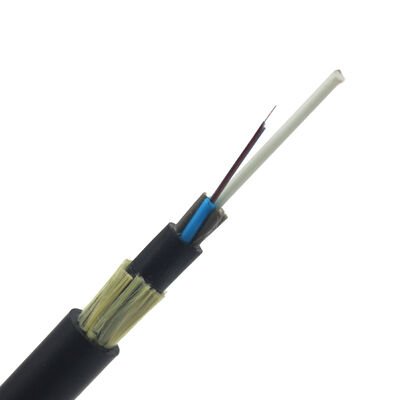 6 8 12 24 Core ADSS Optic Fiber Cable Single Mode double jacket LSZH