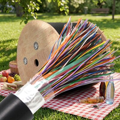 Telecom Underground Waterproof CAT3 300 500 1000 1200 2400 Pair Armour Outdoor Telephone Cable