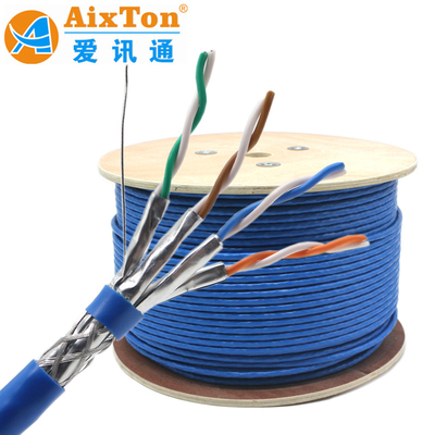 SSTP SFTP CAT8 CAT7E netwerkkabel 40G High Speed 2000Mhz Double Shielded 22AWG 23AWG Fabrikant