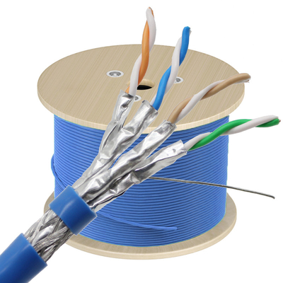 China Factory CAT8 Ethernet kabel 1000ft High Speed 40Gbps 2000MHz SFTP 22AWG CAT8 LAN kabel