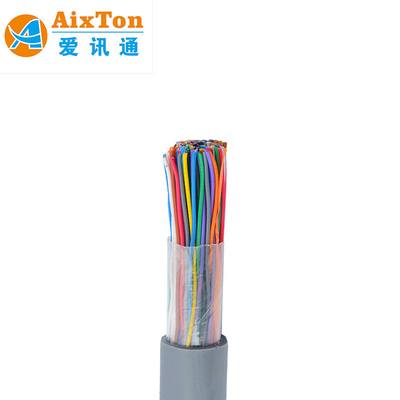 Innentelefoonkabel 24Awg 26Awg PVC-jas, kaal koper/CCA-geleider, communicatiekabel 100 paren