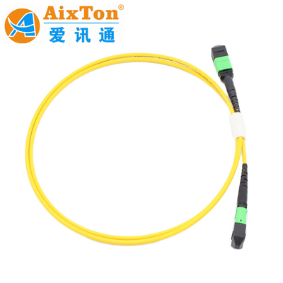 OM3/OM4 MPO Connector 12 Fiber MPO Trunk Cable 8/12/24F MTP MPO Cable voor Data Center Room
