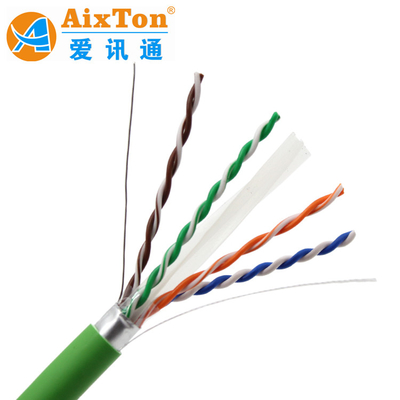 1000ft LAN-kabel Cat 6A UTP-netwerkkabel met FTP 23AWG koper Cat6A voor Cctv-camera Ethernet-kabel