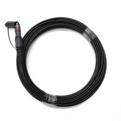 FTTA Waterdicht Draad voor Outdoorvezelpatch met Optitap Mini SC APC/UPC Connector en 7,0 mm Zwarte Kabel Jacket Diameter