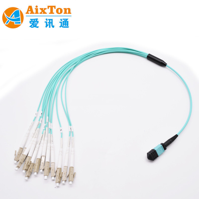 OM3/OM4 MPO Connector 12 Fiber MPO Trunk Cable 8/12/24F MTP MPO Cable voor Data Center Room