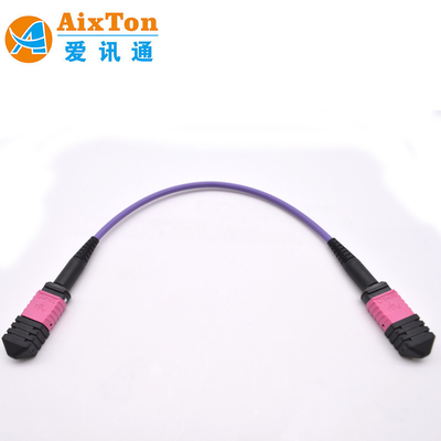 Vietnam Manufacture MM OM4 MTP / MPO 8 12 24 Cores Cable Fiber Optical Patch Cord
