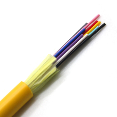 GJFJV 2 24 Core OEM geel Indoor single mode Multi Mode Multicore Fiber Optical Cable Multi Mode OM1 OM2 Fiber