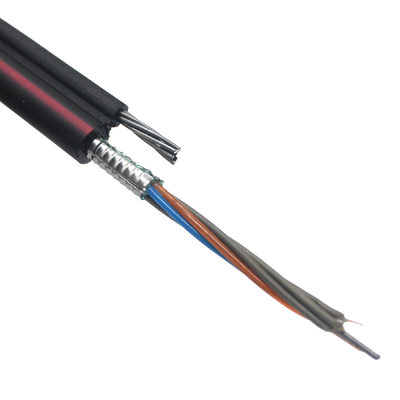 1-144 Core Aerial Figuur 8 Gepantserde glasvezelkabel 1KM 2KM 4KM Zwarte buiten FTTH zelfdragende glasvezel GYTC8S