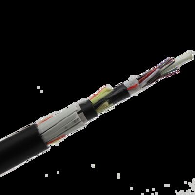 Flat FRP All Dielectric Zelfdragende Luchtkabel Span120m 96core G652D 4km/Rol