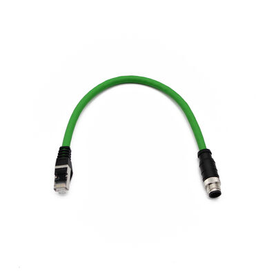 IP67 Rated M12 Connector Cable for Industrial IP68 Waterproof Ethernet Plug