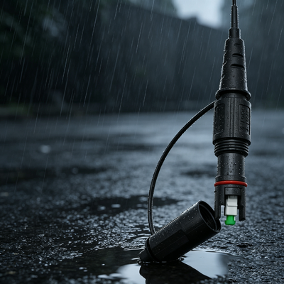 Buitenwaterdicht FTTH-singlemode 10-200M Glasvezel-druppelkabel Patch Cord 1 2 Core Corning SC-communicatiekabel
