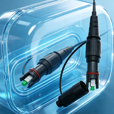 IP68 waterdicht 1 Core Verzorgd Corning Glasvezel Patch Cord Optisch Fttx FTTH Compatibel Corning Optitap Sc/APC Connector
