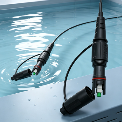 Optische glasvezel-dropkabel assemblage Toneable Flat Drop Cable Patch Cord FTTA Corning Opti-Tap Waterdicht Patch Cord